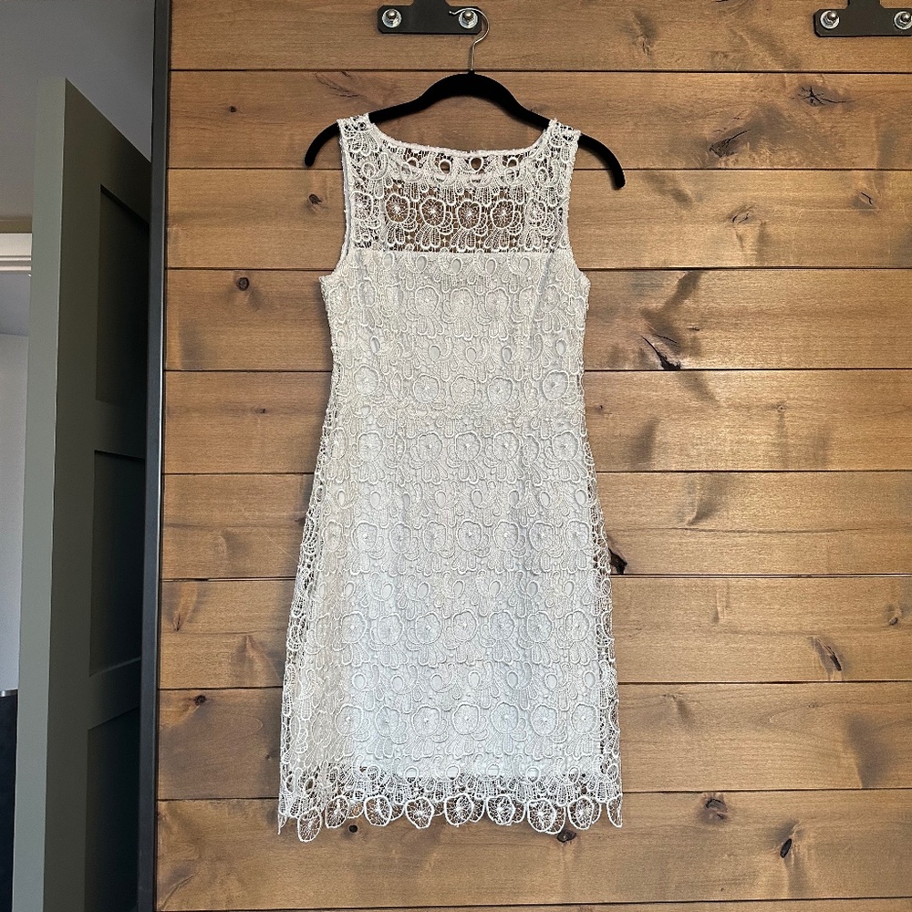 White Lace Cocktail Dress - BB Dakota
